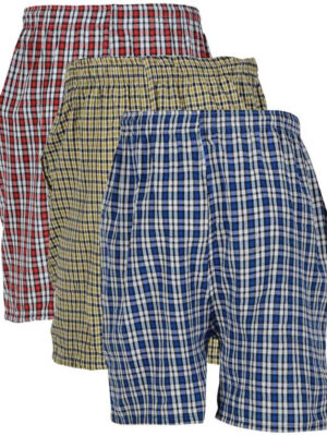 BIS Creations Self Design Men Red, Blue, Yellow Regular Shorts