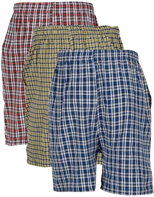 BIS Creations Self Design Men Red, Blue, Yellow Regular Shorts